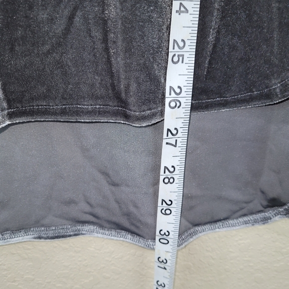 Cato Shirt Womens XS Tunic Grey Stretch‎ Velvet Popover Holiday Christmas - Picture 10 of 12